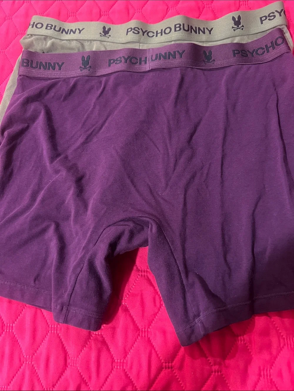Psycho Bunny Men's Boxer Briefs – Purple & Olive Pair